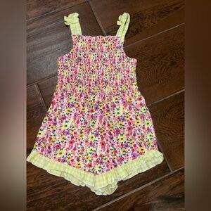Wonder Nation Floral Dress with Yellow Straps